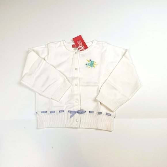 NWT Gymboree Girl Flower Cardigan Sweater Size 2T - Picture 1 of 7